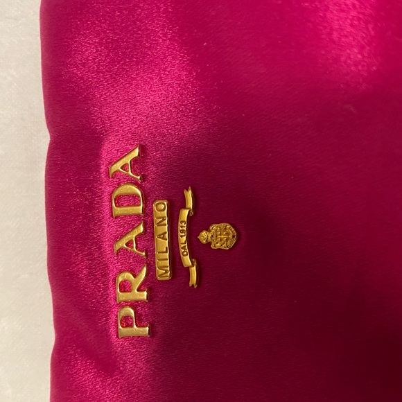 Prada Wristlet - Satin Fuchsia Pink - Like New Condition - Picture 4 of 9